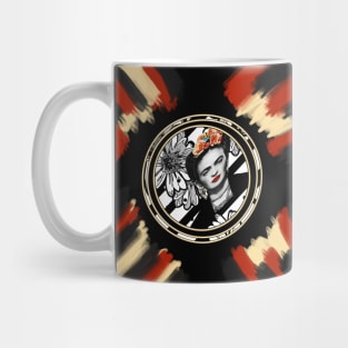 Frida BLACK Flower Mug